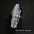 Real Samples Lace Nouveau voile de mariée de mariage blanc avec peigne Voile de mariée en tulle